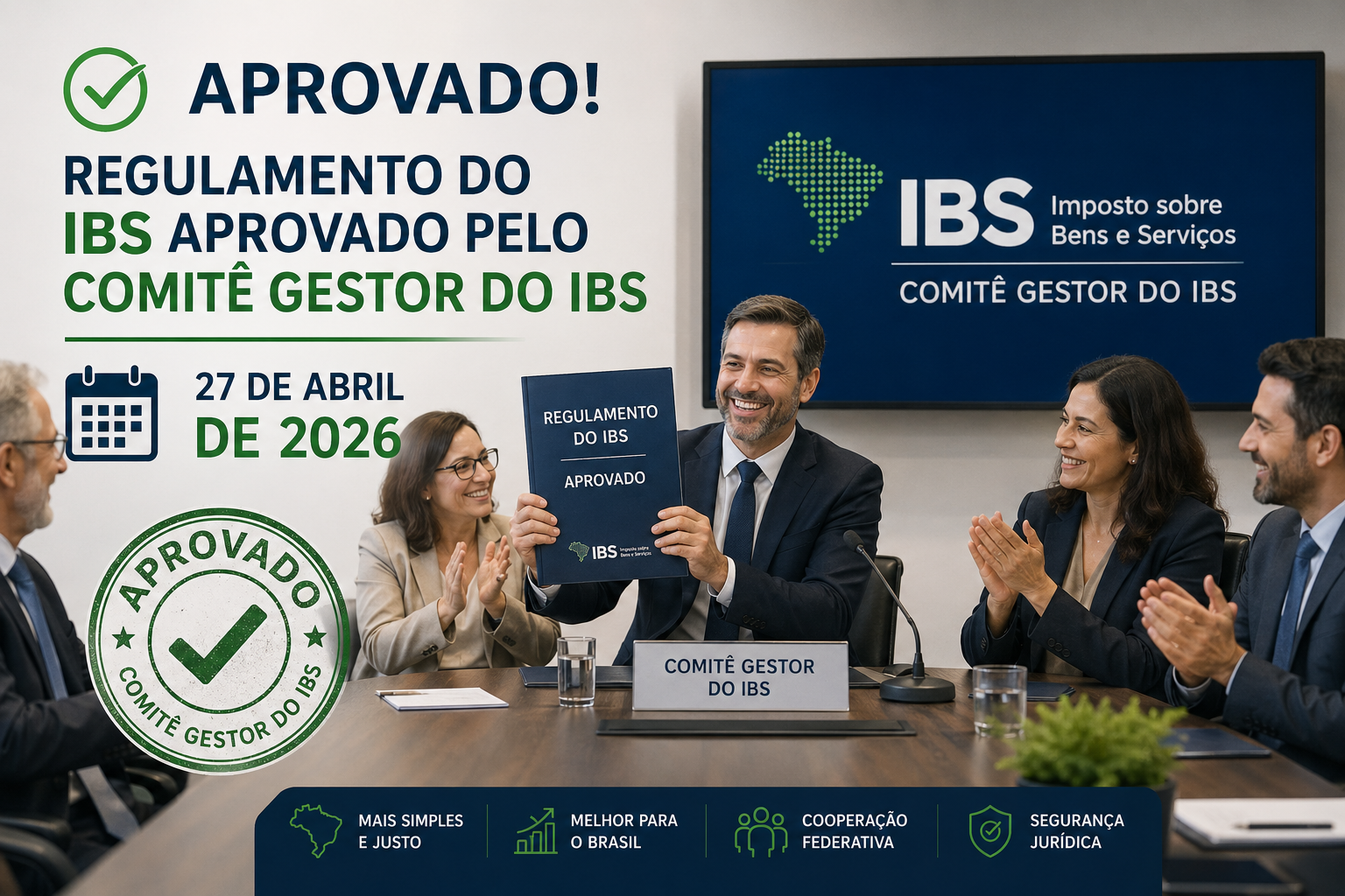 Comit� Gestor aprova Regulamento de IBS.