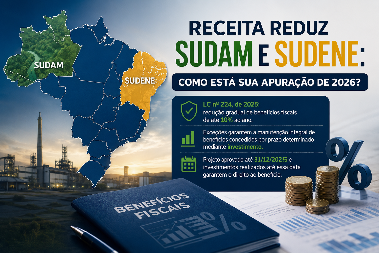 Receita reduz SUDAM e SUDENE: Como est� sua apura��o de 2026?