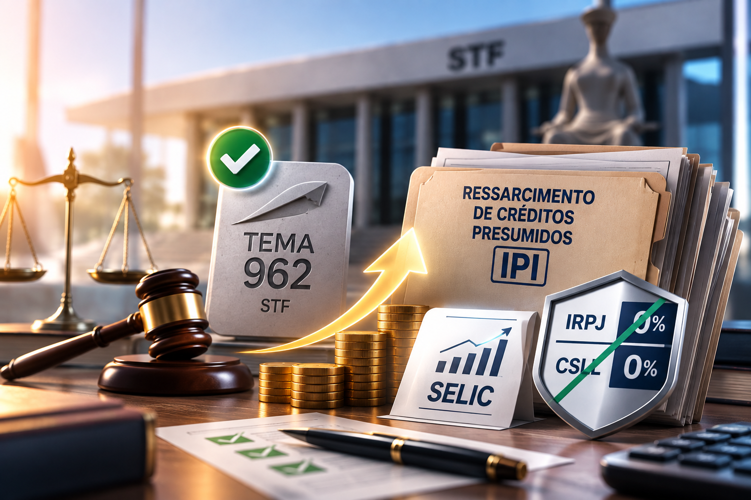N�o incide IRPJ e CSLL sobre SELIC recebida por ressarcimentos de cr�ditos