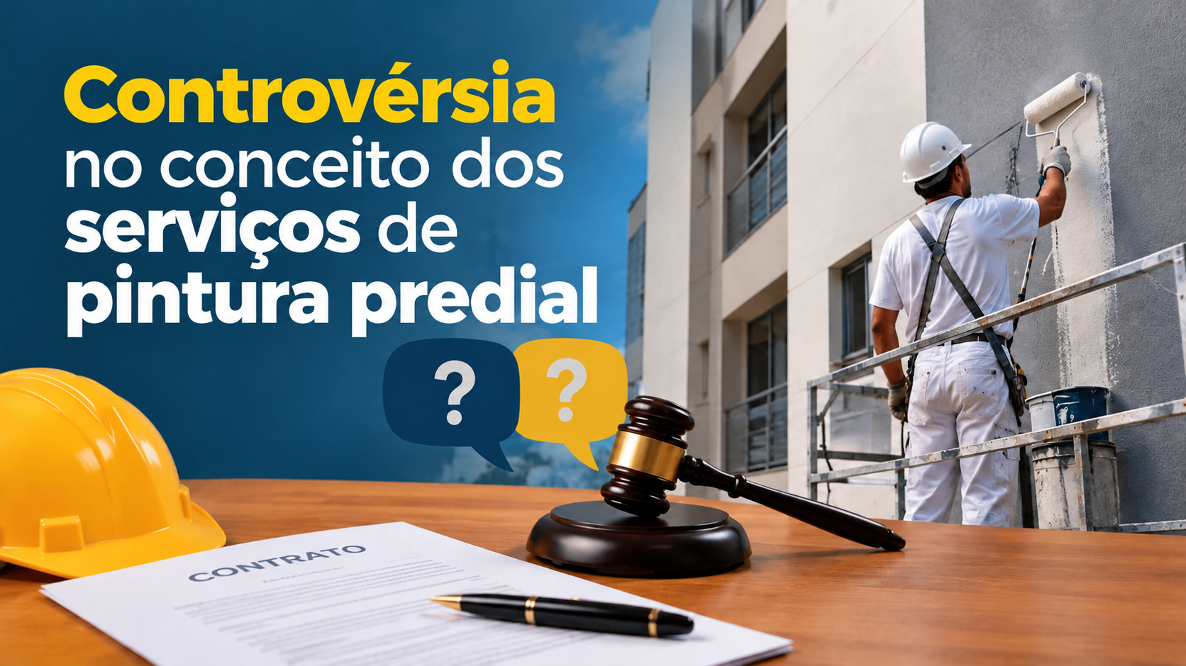 Controv�rsia no conceito dos servi�os de pintura predial