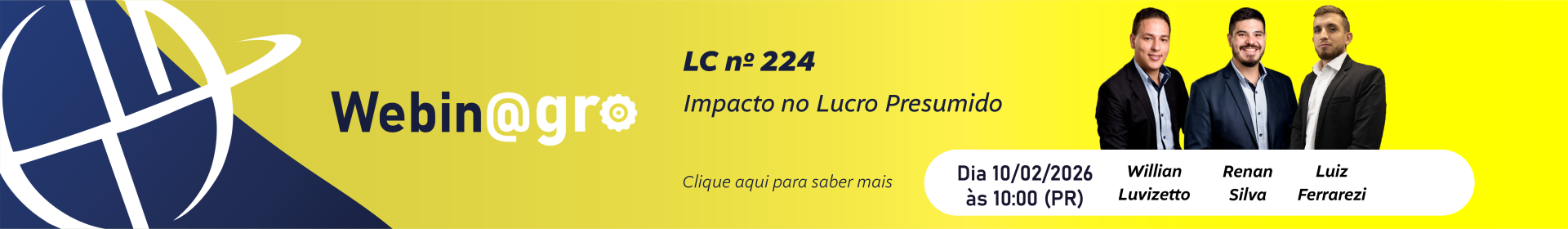 Webinagro: LC n� 224: O impacto no Lucro Presumido