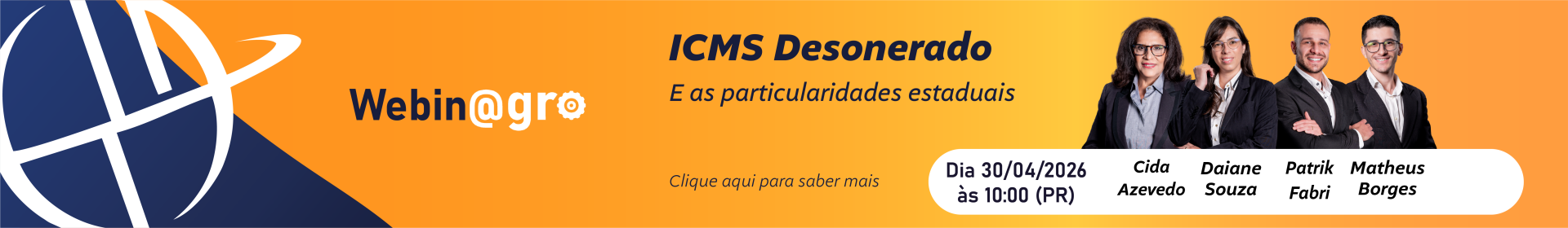 Webinagro: ICMS Desonerado e as particularidades estaduais