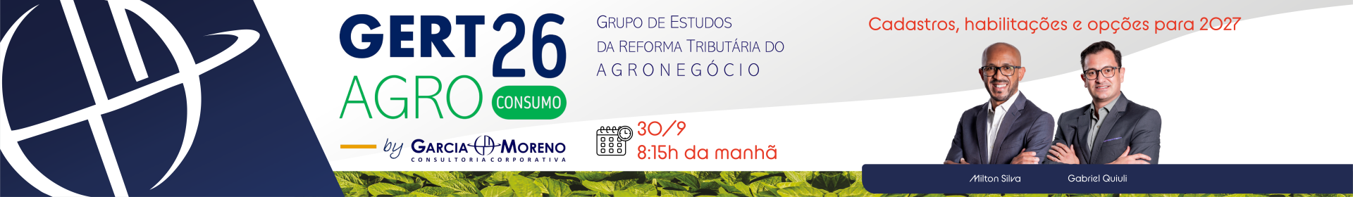 GERT-Agro 2026 #13: Cadastros, habilita��es e op��es para 2027