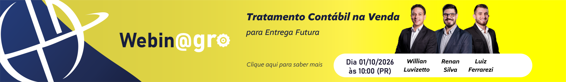 Webinagro: Tratamento cont�bil na Venda para Entrega Futura