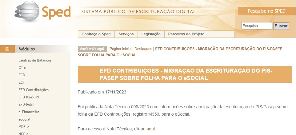 RELAÇÃO DE OBRIGADOS À ENTREGA DE EFD NOS  - Sefaz