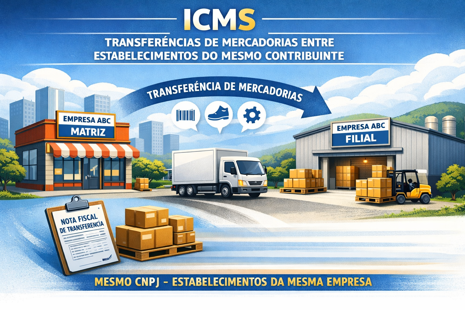 ICMS/GO � Transfer�ncias de Mercadorias e Bens do Ativo Imobilizado