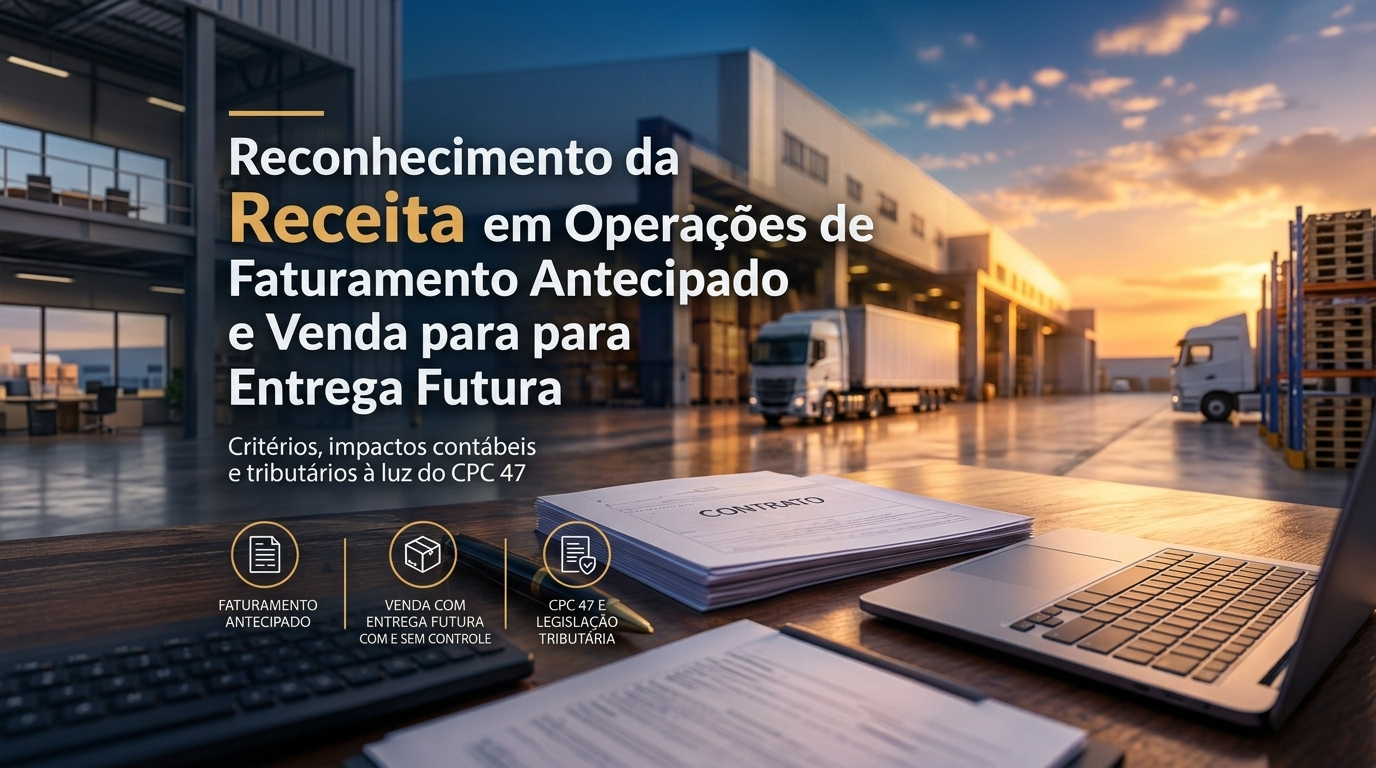Tratamento cont�bil do faturamento antecipado e das vendas para entrega futura