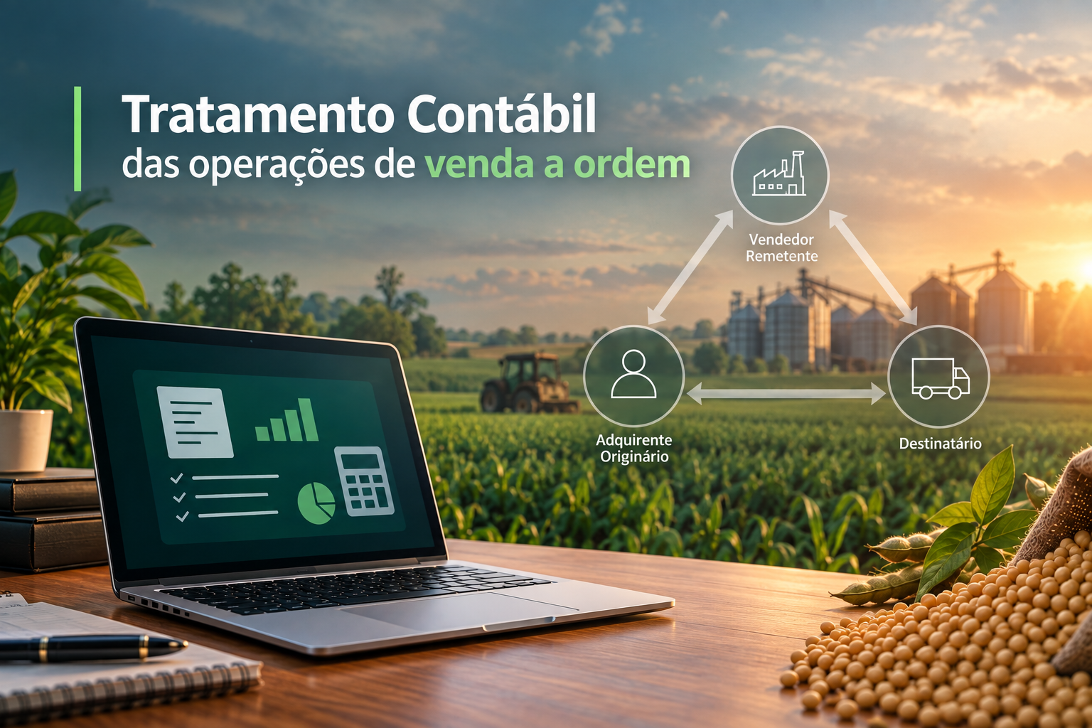 Tratamento cont�bil de opera��es de venda � ordem